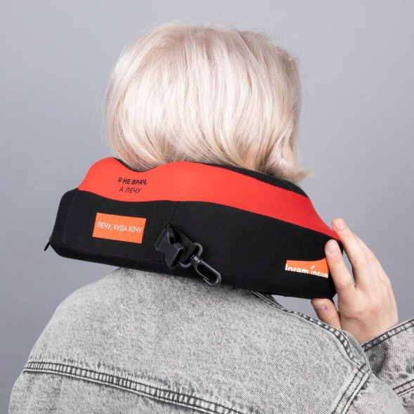 Дорожная подушка Piligrim, серая 