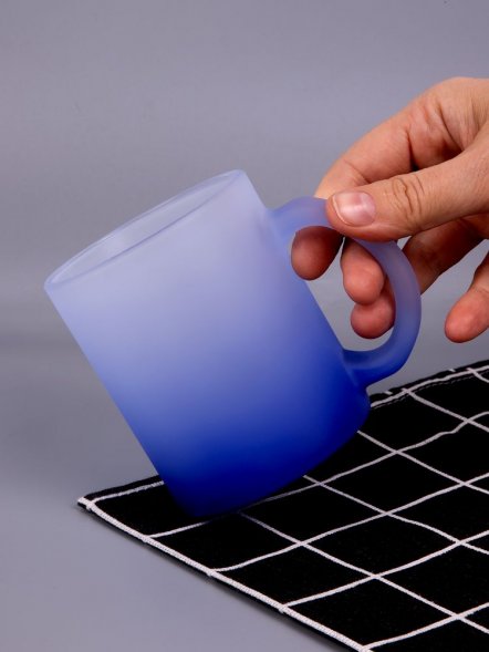 Кружка Grade Fade для сублимационной печати, матовая, синяя 