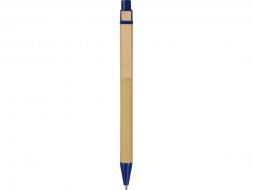 Ручка шариковая Salvador, натуральный/темно-синий, черные чернила