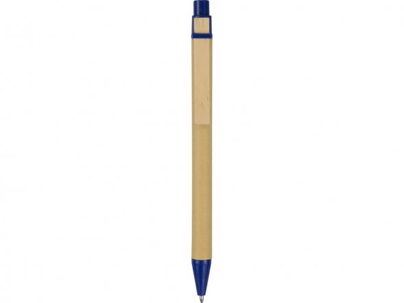 Ручка шариковая Salvador, натуральный/темно-синий, черные чернила 