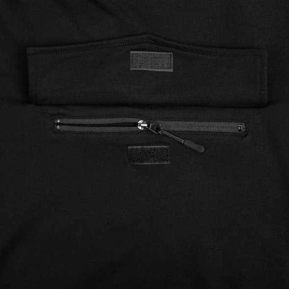 Худи унисекс с карманом на груди Chest Pocket, черное 