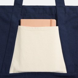 Шопер Shophop, синий с неокрашенным