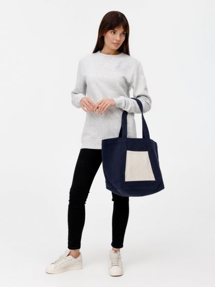 Шопер Shophop, синий с неокрашенным 