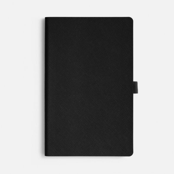 Ежедневник Lungo, недатированный, черный 