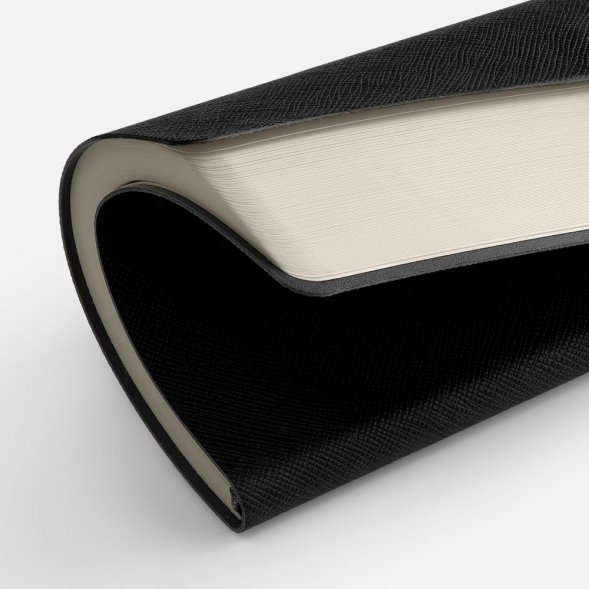 Ежедневник Lungo, недатированный, черный 