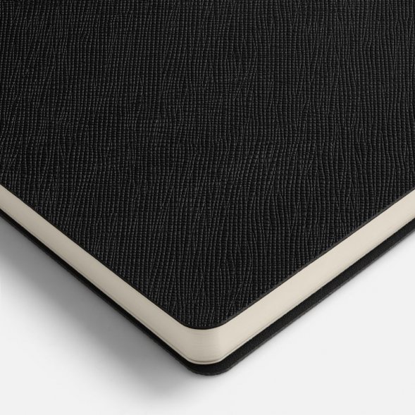 Ежедневник Lungo, недатированный, черный 