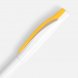 Ручка шариковая Pin, белая с желтым 