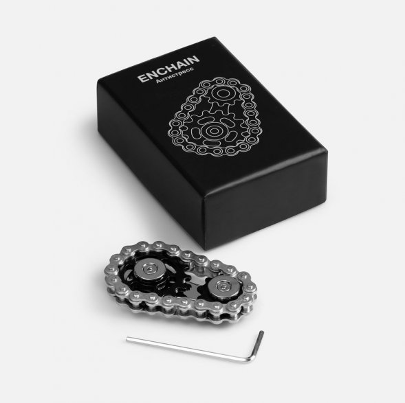 Антистресс Enchain, серебристый 