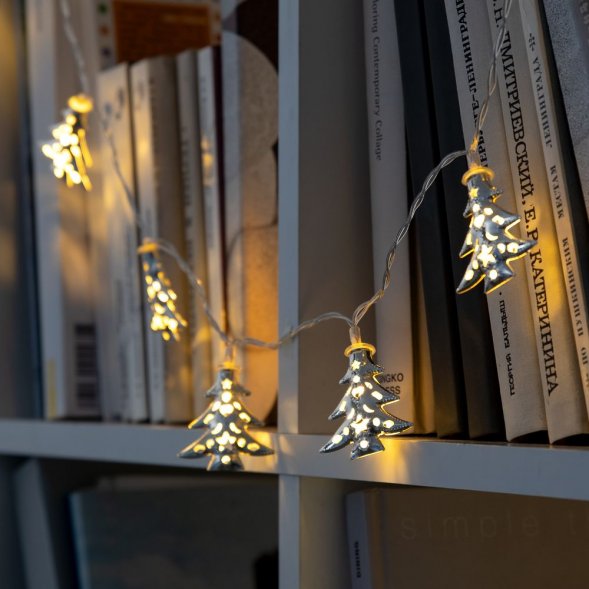 Светодиодная гирлянда Silver Lights, серебристая 