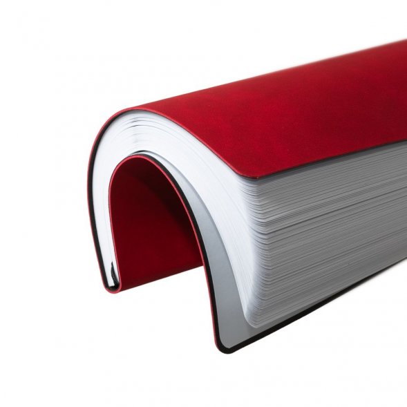 Ежедневник Nubuck Touch, недатированный, красный 