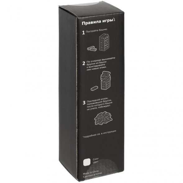 Игра «Деревянная башня мини», красная 