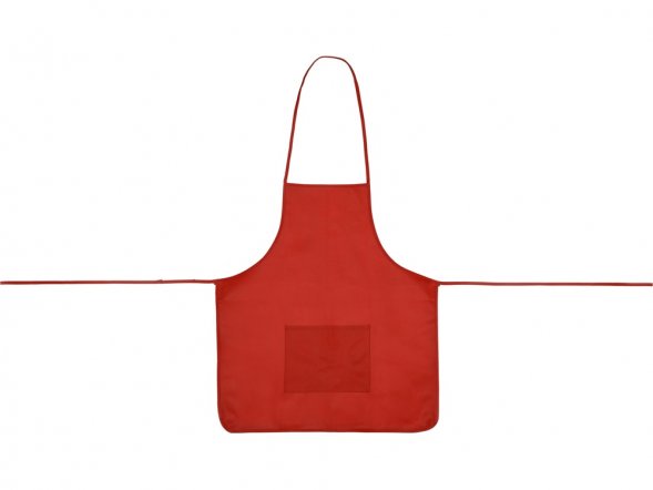 Фартук, красный, плотность 80г/м2 