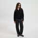 Толстовка на молнии унисекс FLOW, черная, размер XL/2XL 