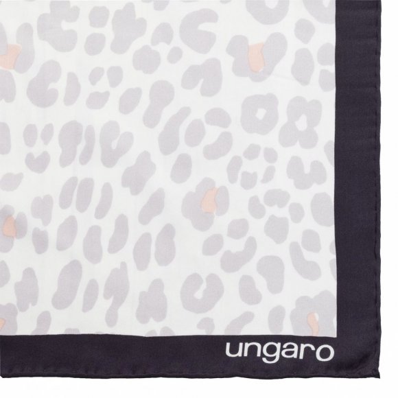 Платок Leopardo Silk, серый 