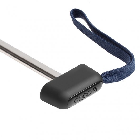 Зонт складной Carbonsteel Slim, темно-синий 