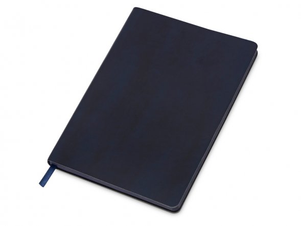 Блокнот А5 Fabrizio, 80 листов, цветной срез, темно-синий 