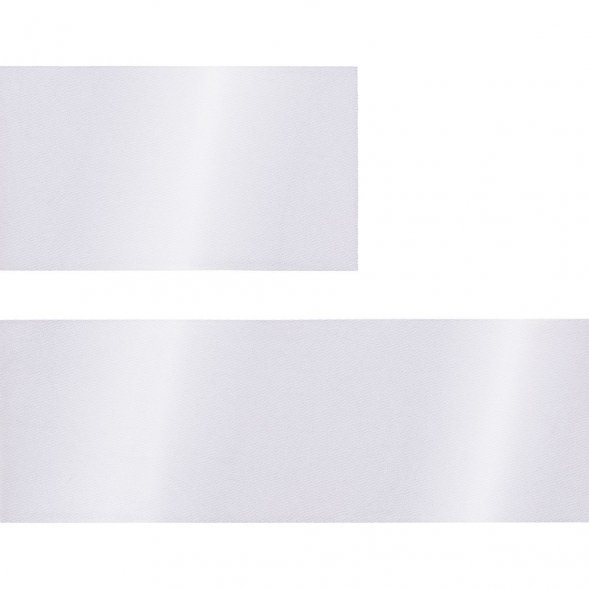 Лента сатиновая Satin 35 L, белая, 140 см 