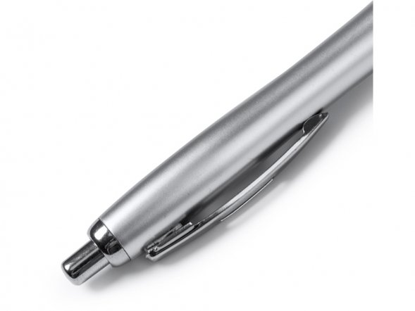 Ручка пластиковая шариковая CONWI, серебристый/белый 