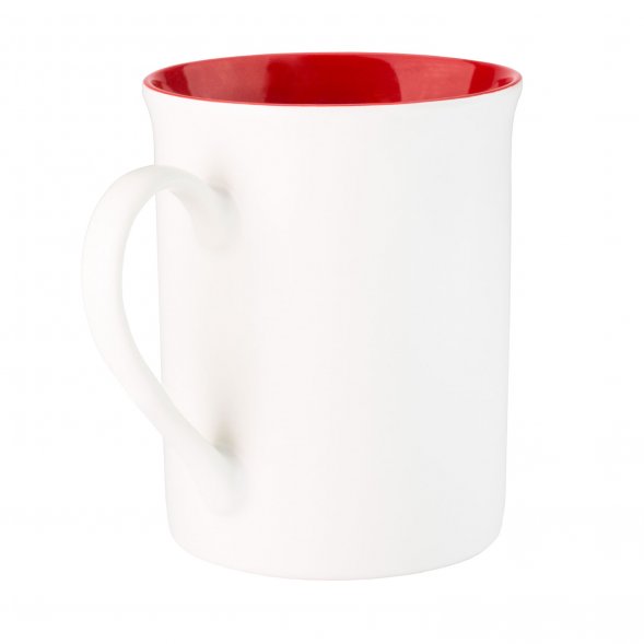 Керамическая кружка Astra, белый/красный 