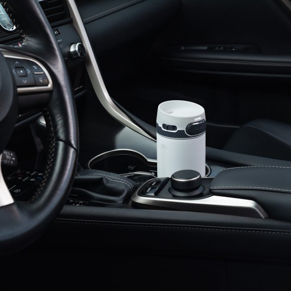 Термокружка вакуумная Toledo, черная 