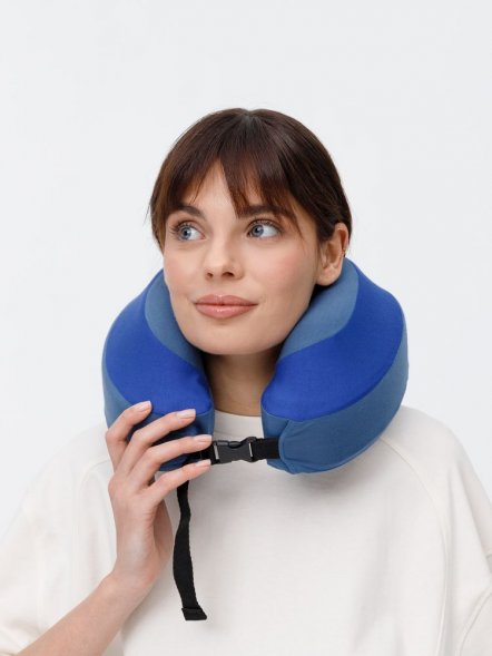 Дорожная подушка Piligrim, синяя 