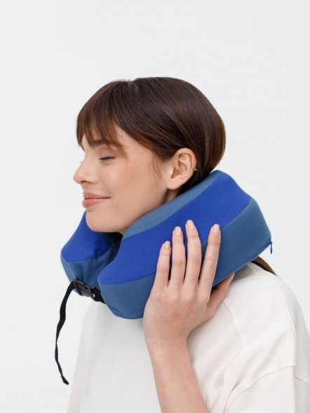 Дорожная подушка Piligrim, синяя 