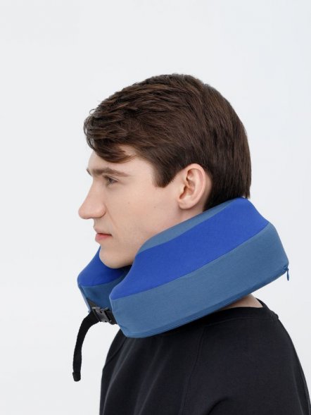 Дорожная подушка Piligrim, синяя 