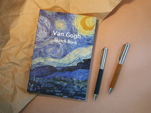 Шариковая ручка из переработанной стали и переработанной кожи Venera, серая 