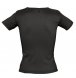 Футболка женская Lady 220 с V-образным вырезом, черная 