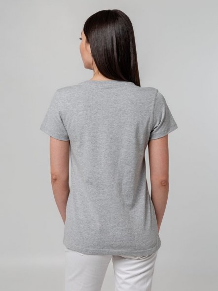 Футболка женская T-bolka Stretch Lady, серый меланж 