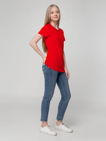 Футболка женская T-bolka Lady, красная 