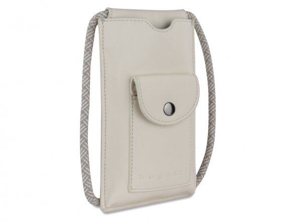 Сумка-чехол для мобильного телефона BUGATTI Almata, бежевая, полиуретан, 11x2x18 см 