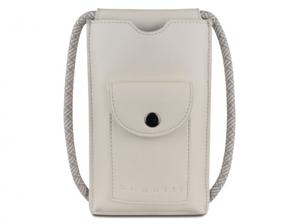Сумка-чехол для мобильного телефона BUGATTI Almata, бежевая, полиуретан, 11x2x18 см 