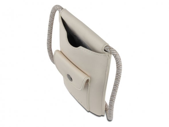 Сумка-чехол для мобильного телефона BUGATTI Almata, бежевая, полиуретан, 11x2x18 см 