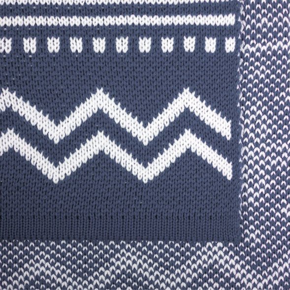 Плед Elnik, серый с молочно-белым 