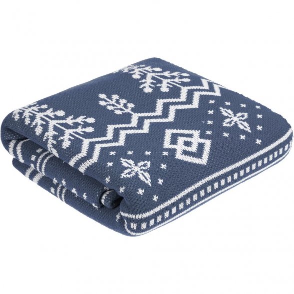 Плед Elnik, серый с молочно-белым 