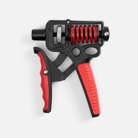 Эспандер кистевой пружинный Motive Power, черный с красным 