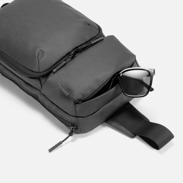 Рюкзак на одно плечо Jekko, черный 