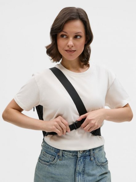 Рюкзак на одно плечо Jekko, черный 