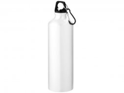 Алюминиевая бутылка для воды Oregon объемом 770 мл с карабином - Белый