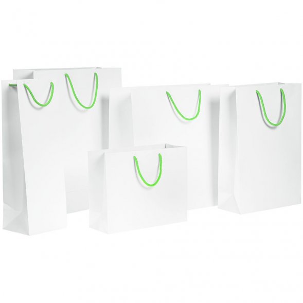 Ручки Corda для пакета L, ярко-зеленые (салатовые) 