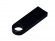 USB 2.0-флешка на 16 Гб с мини чипом и круглым отверстием, черный 