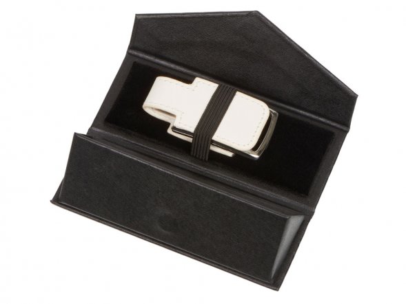 Подарочная коробка для флеш-карт треугольная, черный 