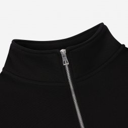 Толстовка на молнии унисекс FLOW, черная, размер 3XL/4XL