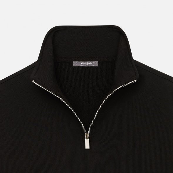Толстовка на молнии унисекс FLOW, черная, размер 3XL/4XL 