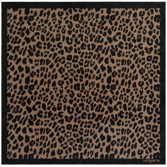 Платок Leopardo Silk, коричневый 