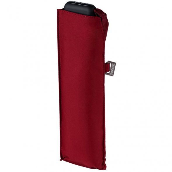 Зонт складной Carbonsteel Slim, красный 