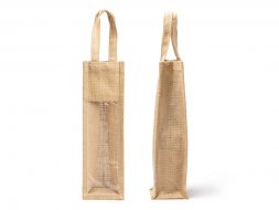 Сумка NIMBA из ламинированного джута с окошком, бежевый