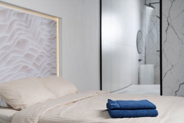 Полотенце Morena, большое, синее 