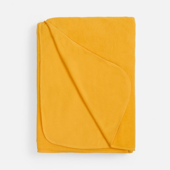 Флисовый плед Warm&amp;amp;Peace XL, желтый 